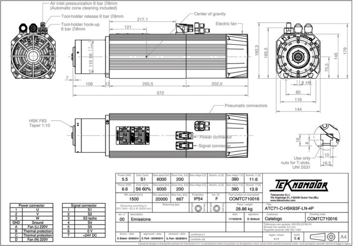 ATC71-C-HSK63F-LN-4P Diagram