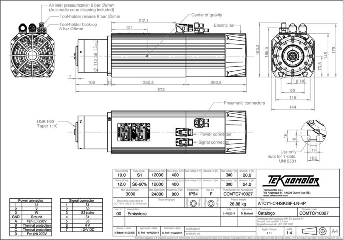 ATC71-C-HSK63F-LN-4P Diagram