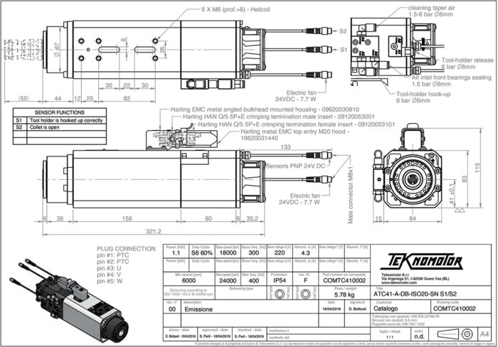 ATC41-A-DB-ISO20-SN S1/S2 Diagram