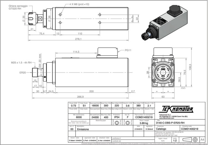 3140-C-DBS-P-ER20-RH Diagram