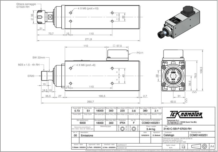 3140-C-SB-P-ER20-RH Diagram