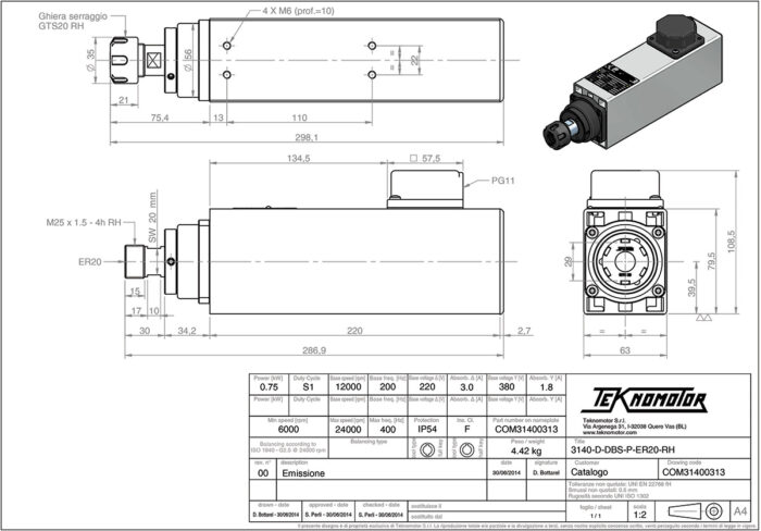 3140-D-DBS-P-ER20-RH Diagram