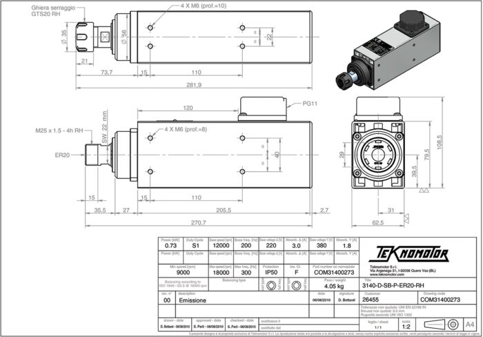 3140-D-SB-P-ER20-RH Diagram