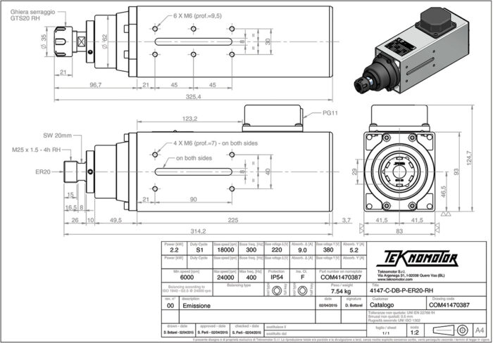 4147-C-DB-P-ER20-RH Diagram