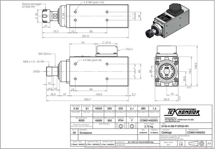 3140-A-SB-P-ER20-RH Diagram