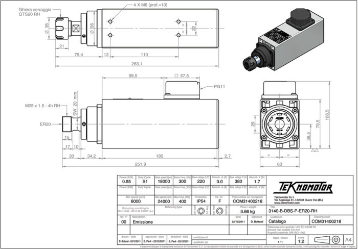 3140-B-DBS-P-ER20-RH Diagram