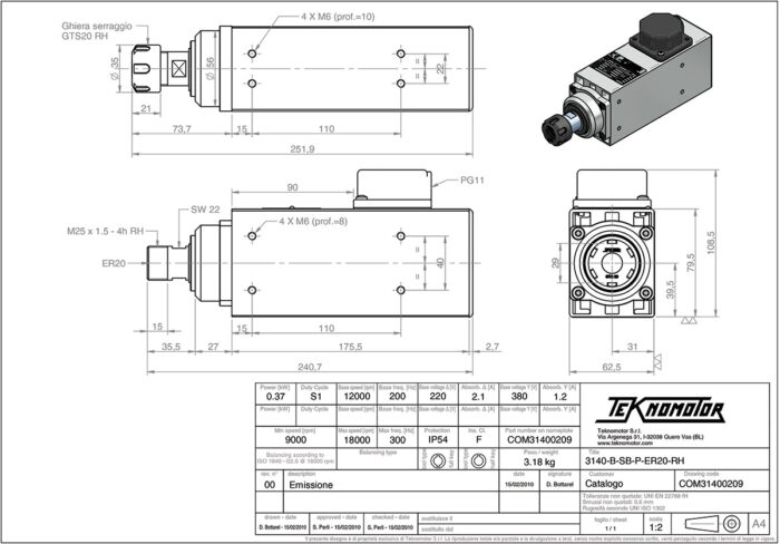 3140-B-SB-P-ER20-RH Diagram